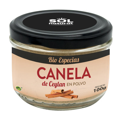 Cannelle de Ceylan en poudre bio Sol Natural 100 g