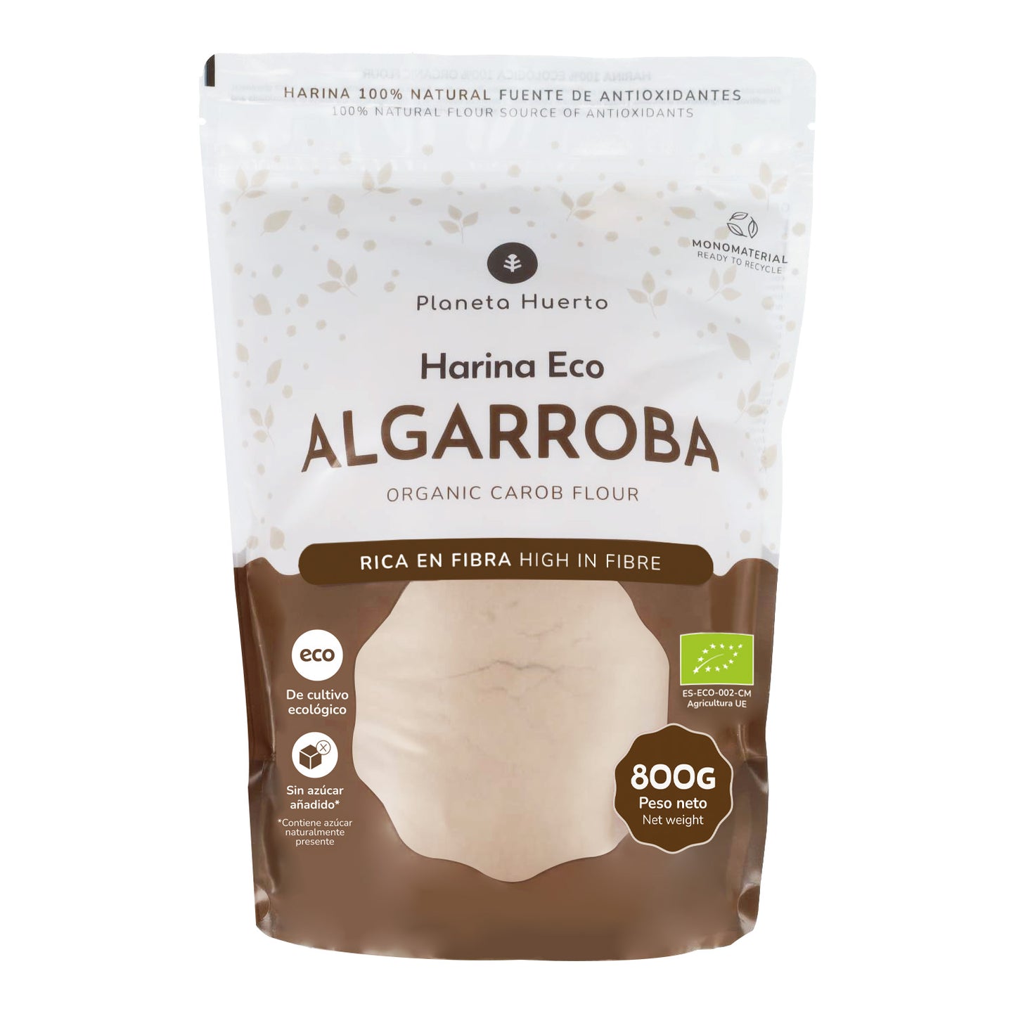 Carob Flour Eco Planeta Huerto 800 g