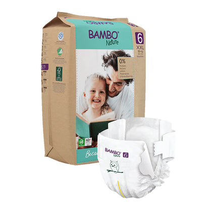 Babywindeln Bambo Nature Größe 6-16+kg (6er-Pack à 20 Stück)