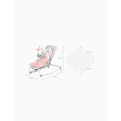 Hamac pour bébé 3 en 1 Felio rose Kinderkraft