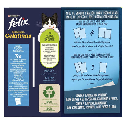 FELIX Sensations Festmahl aus dem Meer Gelees Multipack 12 x 85 g