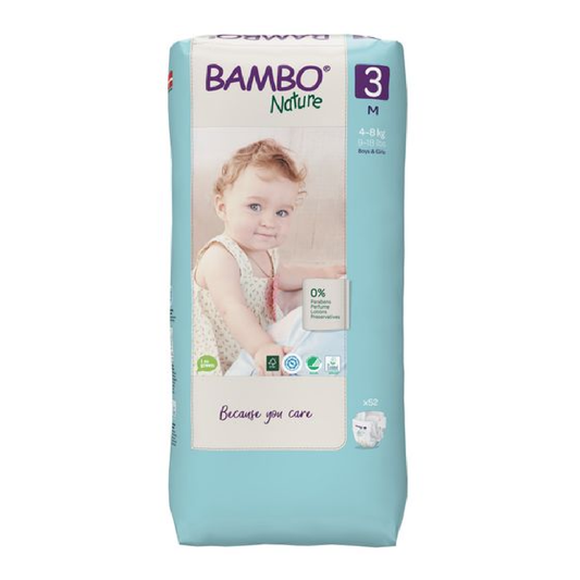 Windeln T3 Midi (4-8 kg) Bambo Nature 52 Stück