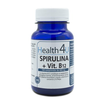 H4U Spirulina + Vitamin B12 100 tabletter 400 mg