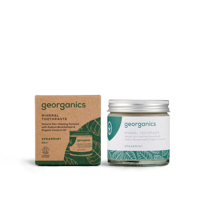 Dentifrice naturel à la menthe verte et à la noix de coco Georganics 60 ml