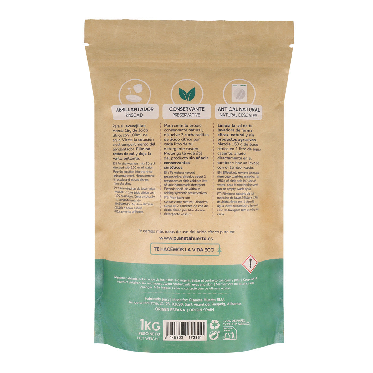 Kwas cytrynowy Planeta Huerto 1 kg