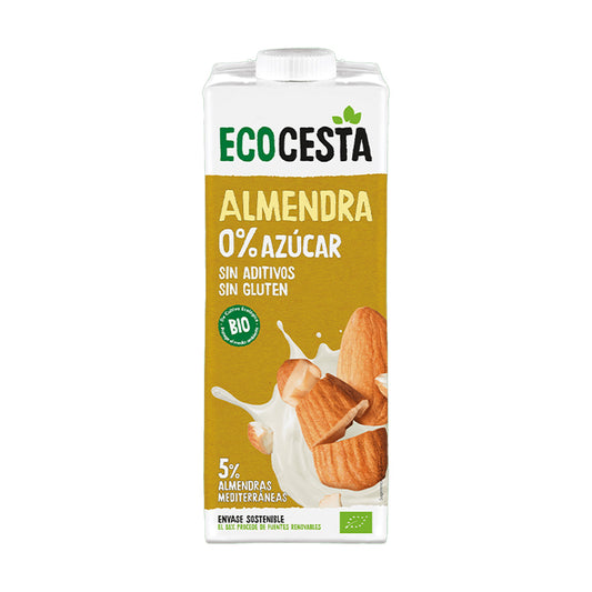 Organic Almond Drink 0% Sugar, 1L Ecocesta