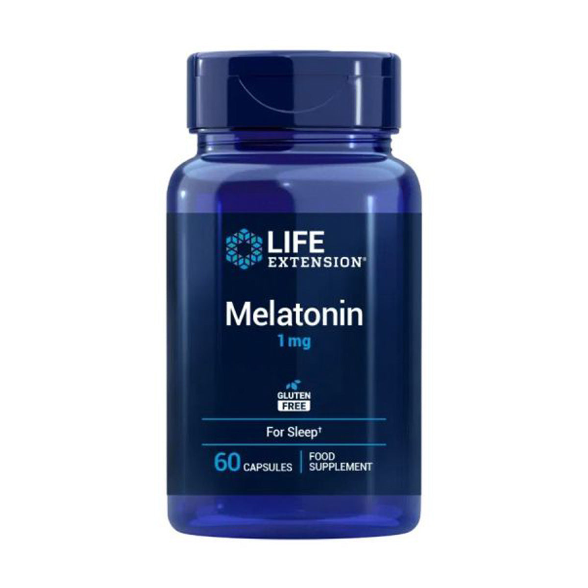Melatonin 1 mg, Life Extension 60 Kapseln