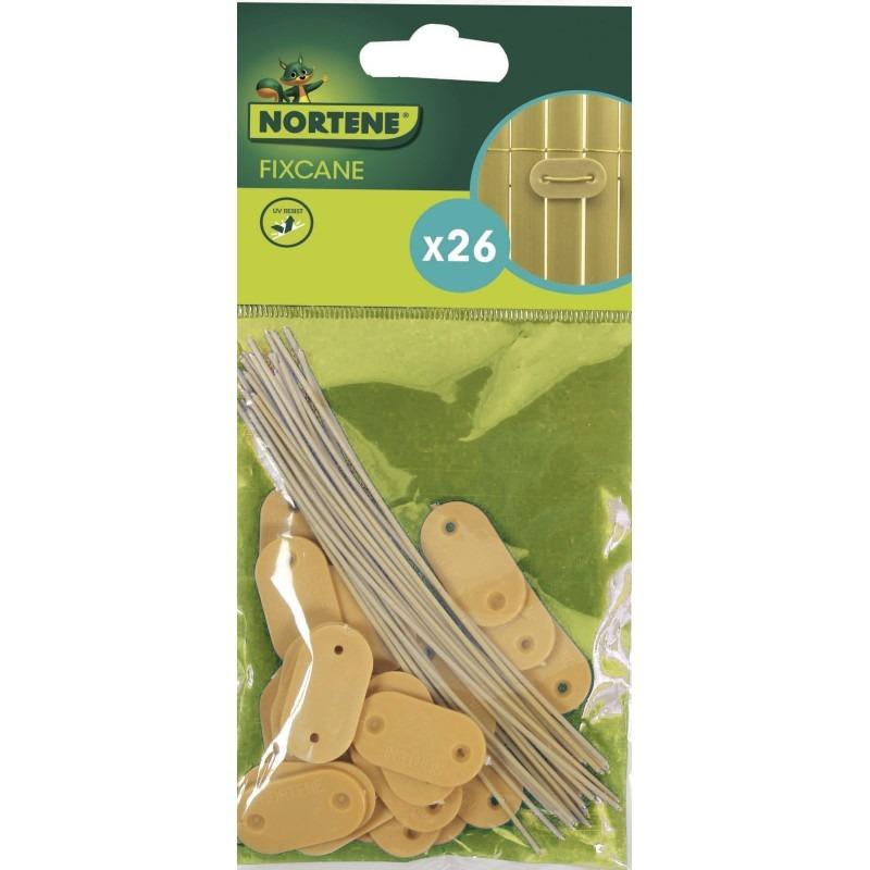 Fissaggio per canne Fixcane naturale Nortene 26 pz