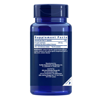 Super R-Liponsäure 240 mg, Life Extension 60 Kapseln