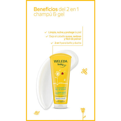 Weleda Calendula Baby Shampoo and Shower Gel 200 ml