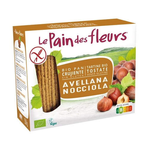 Fette biscottate croccanti alle nocciole senza glutine Le Pain des Fleurs 150 g