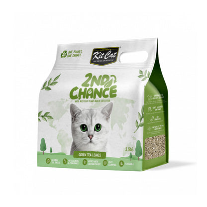 Kit Cat Arena Eco 2nd Chance - Green Tea 2,5 kg Feuilles de thé vert, pois et manioc