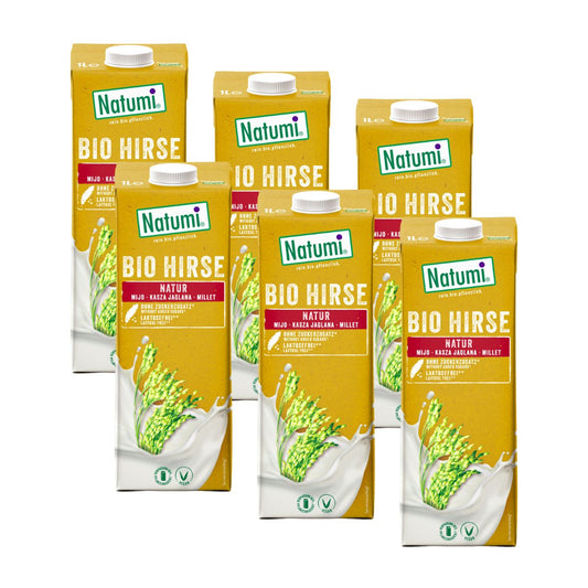 Confezione da 6 bevande di miglio biologico Natumi 1L