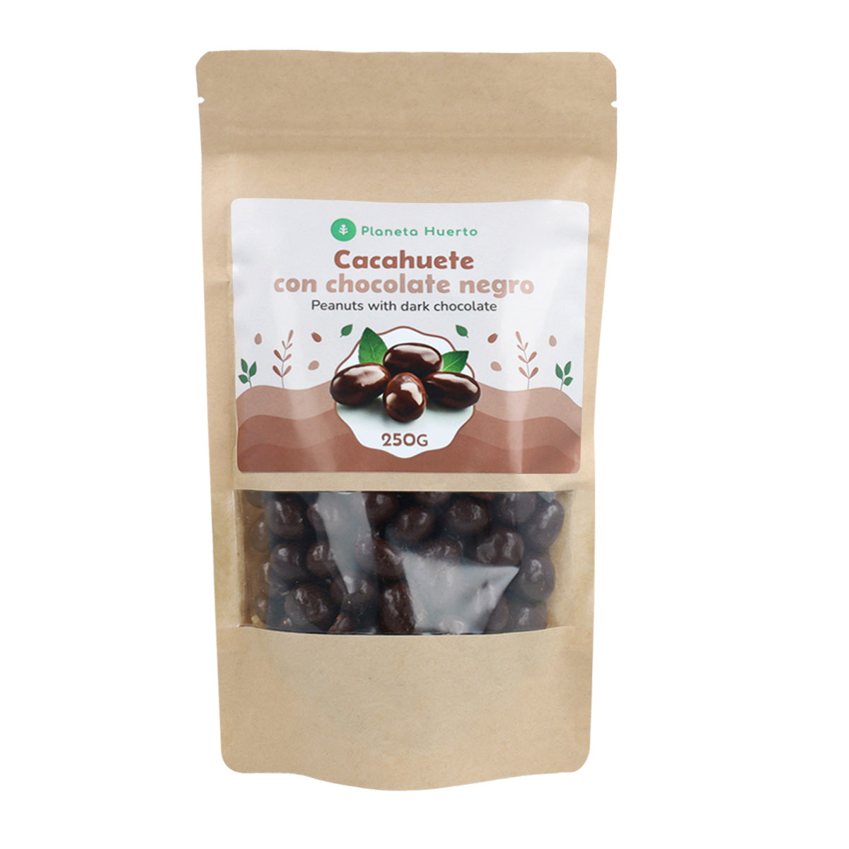 Cacahuètes au chocolat noir Planeta Huerto 250gr