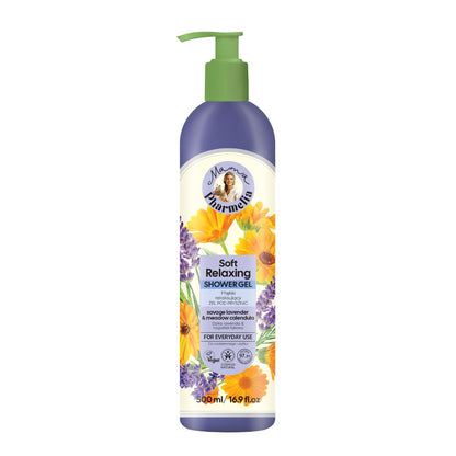 Gel douche relaxant à la lavande sauvage et au calendula des prés, Mama Pharmelia, 500 ml