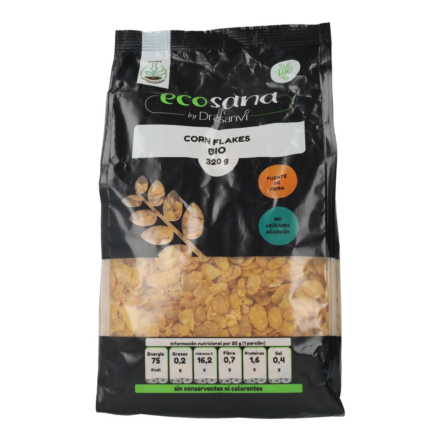 Płatki kukurydziane bio Ecosana 320 g