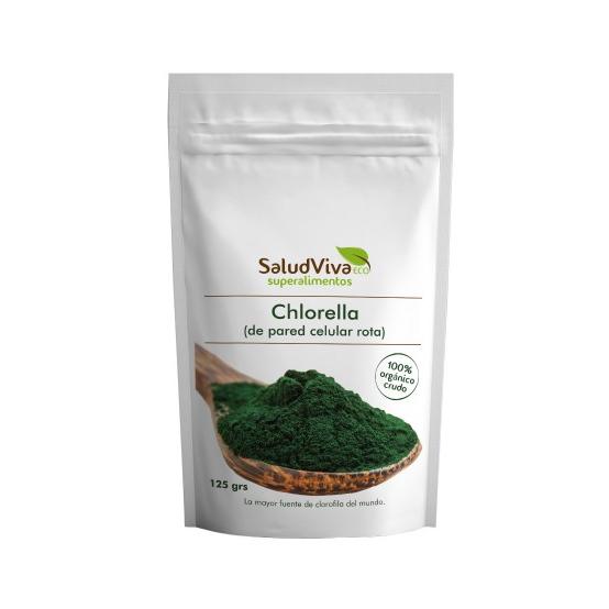 Chlorella-alger i pulverform ECO 125 g, Salud Viva