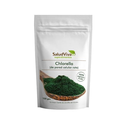 Chlorella-alger i pulverform ECO 125 g, Salud Viva