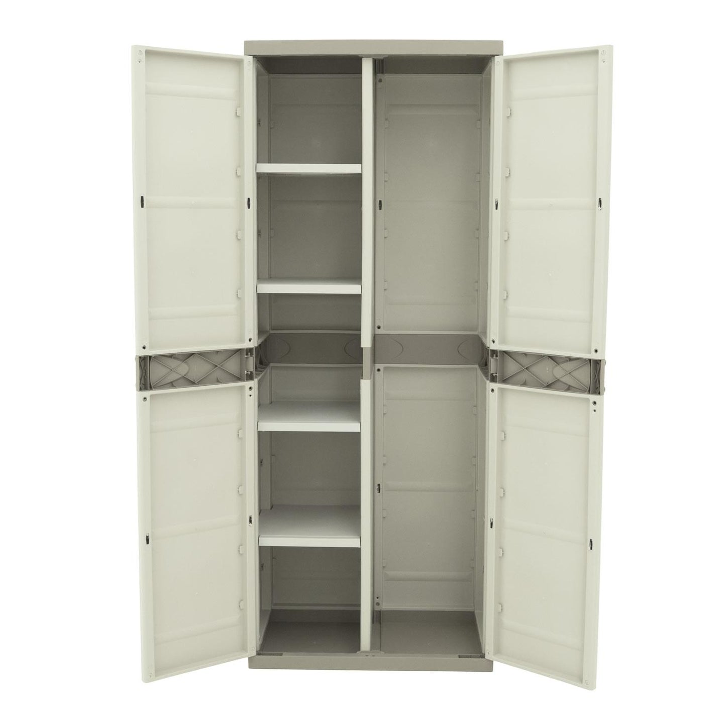 Besen- und Staubschrank 70 cm Titanium Plastiken Beige (überholt)