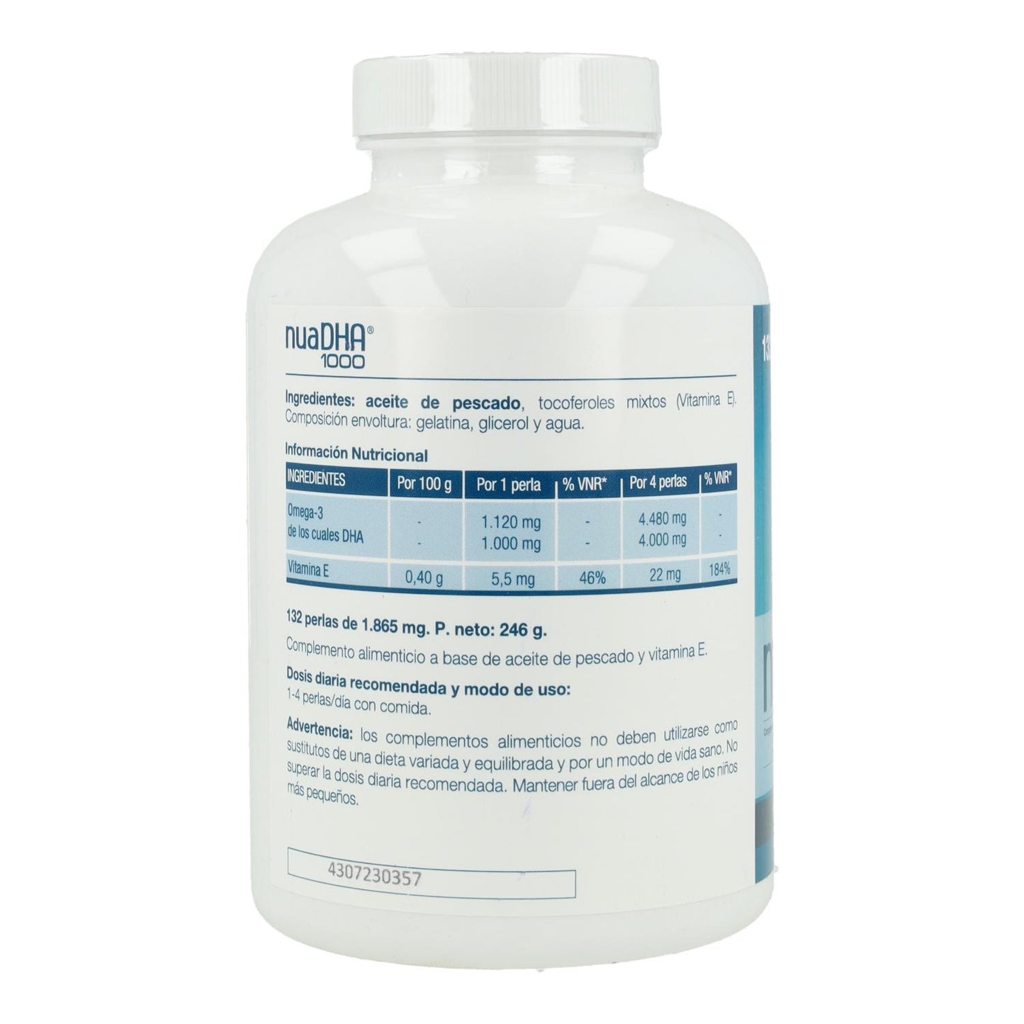 NuaDHA 1000 Laboratorios Nua 132 capsules