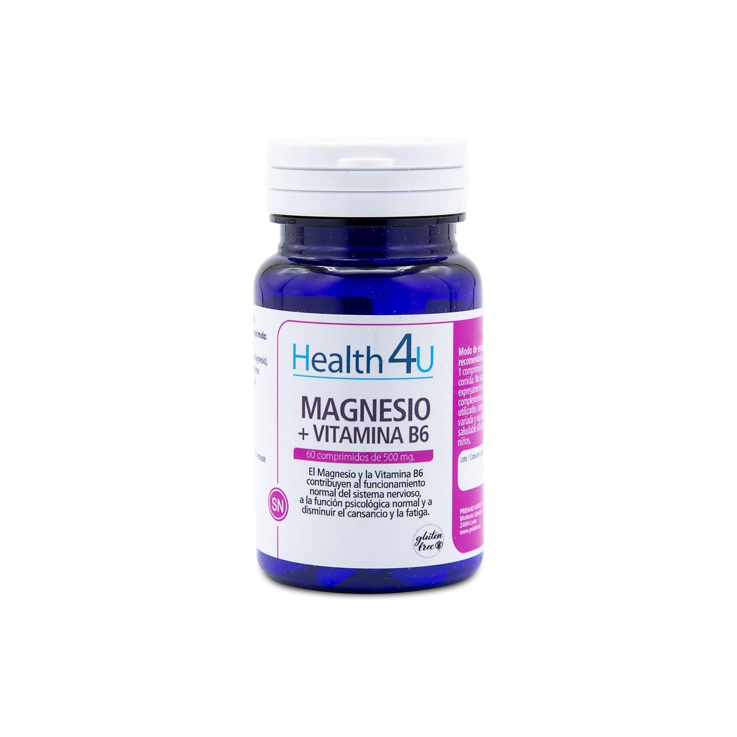 H4U Magnesium + vitamin B6 60 tabletter à 500 mg