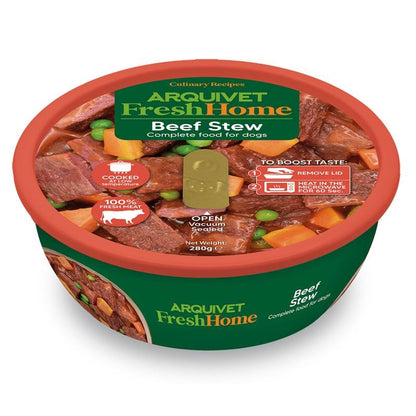 Arquivet Fresh Home Beef Stew Alimento umido di manzo per cani 280 g