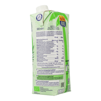 Pack of 6 Isola Bio Organic Coconut Water 500 ml
