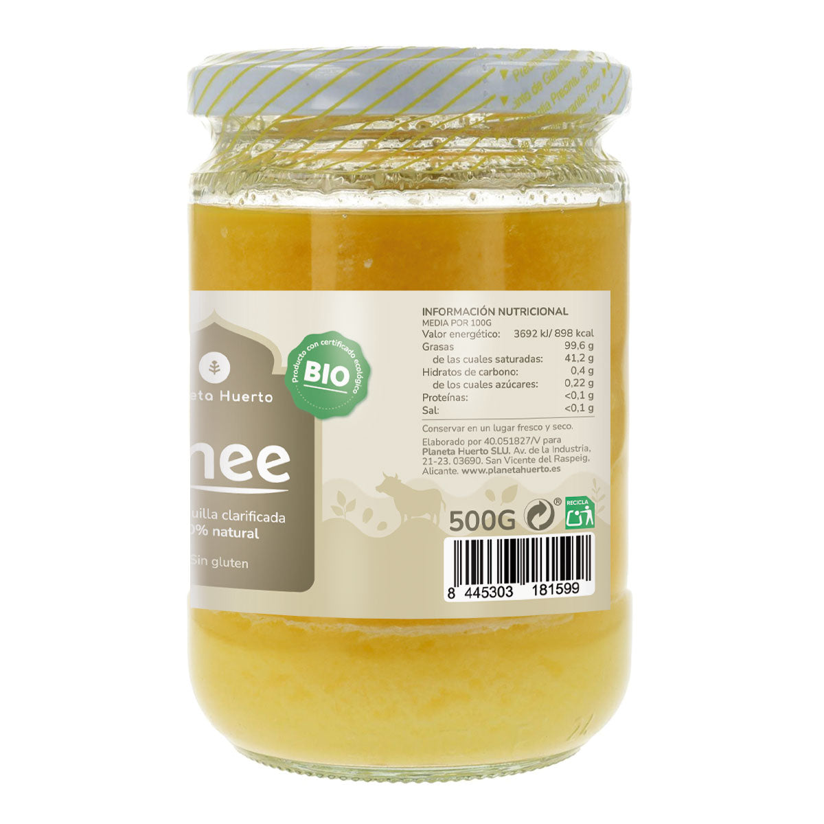 Pack 3xGhee clarified butter ECO Planeta Huerto 500 gr
