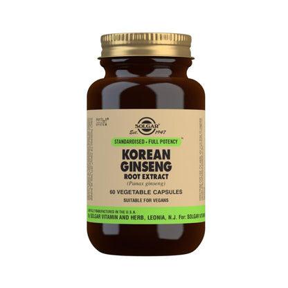 Ginseng Coreano, 60 cápsulas vegetales