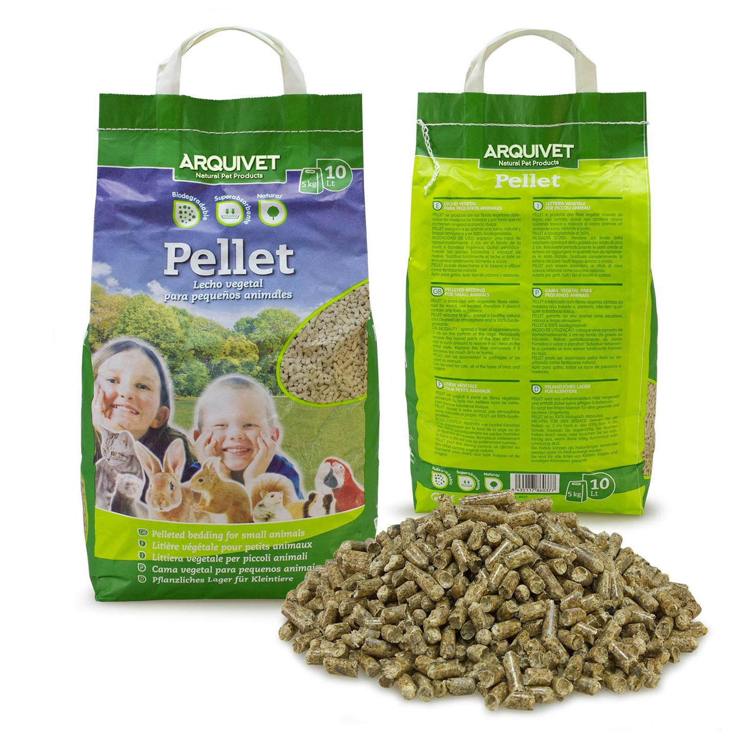 Strooisel voor dieren Pellet  Arquivet 10 L