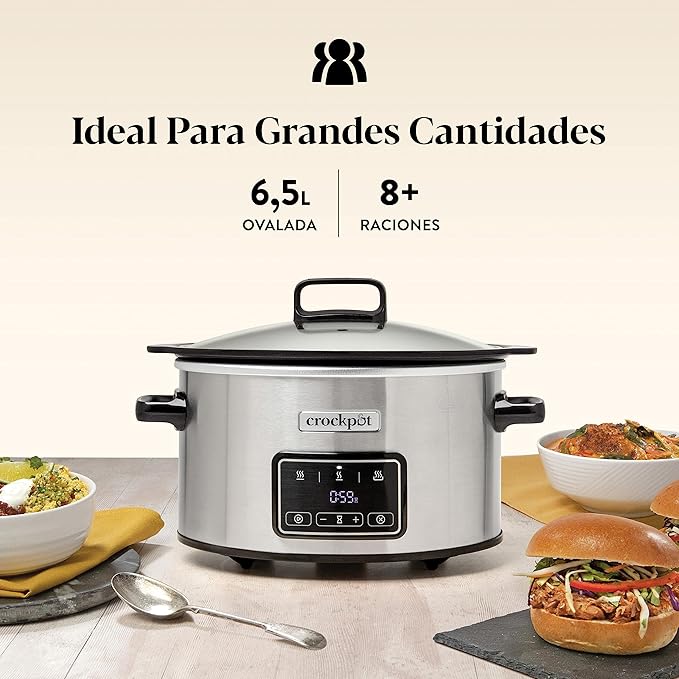 Crockpot Pentola elettrica a cottura lenta Sizzle & Stew 6,5 L CSC112X
