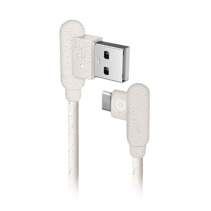 Eco-friendly cable tipo C  35% materiales biodegradables - blanco