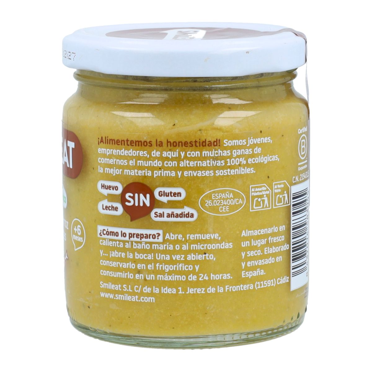 Słoiczek BIO kurczak z ryżem +6 miesięcy Smileat, 230 g