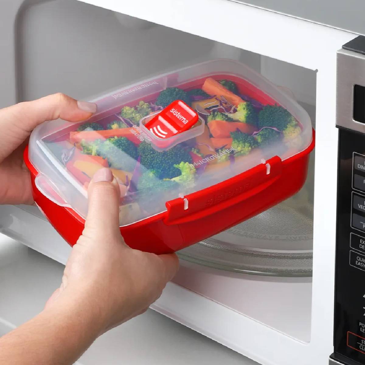 Rektangulär behållare för mikrovågsugn 1,25 ml