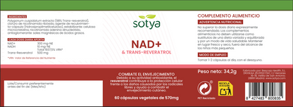 NAD Trans Resveratrol Sotya 60 Kapseln