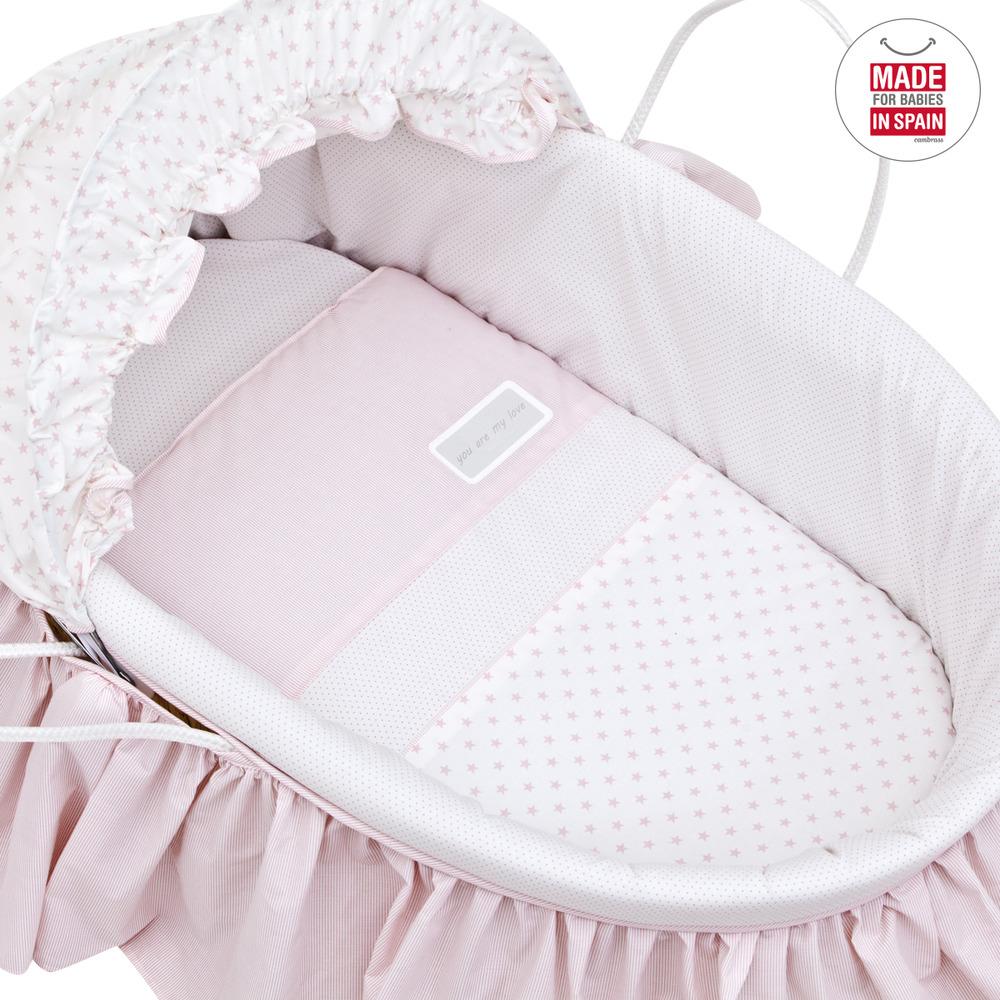 Łóżeczko dziecięce z budką BE w różnych kolorach Beżowy