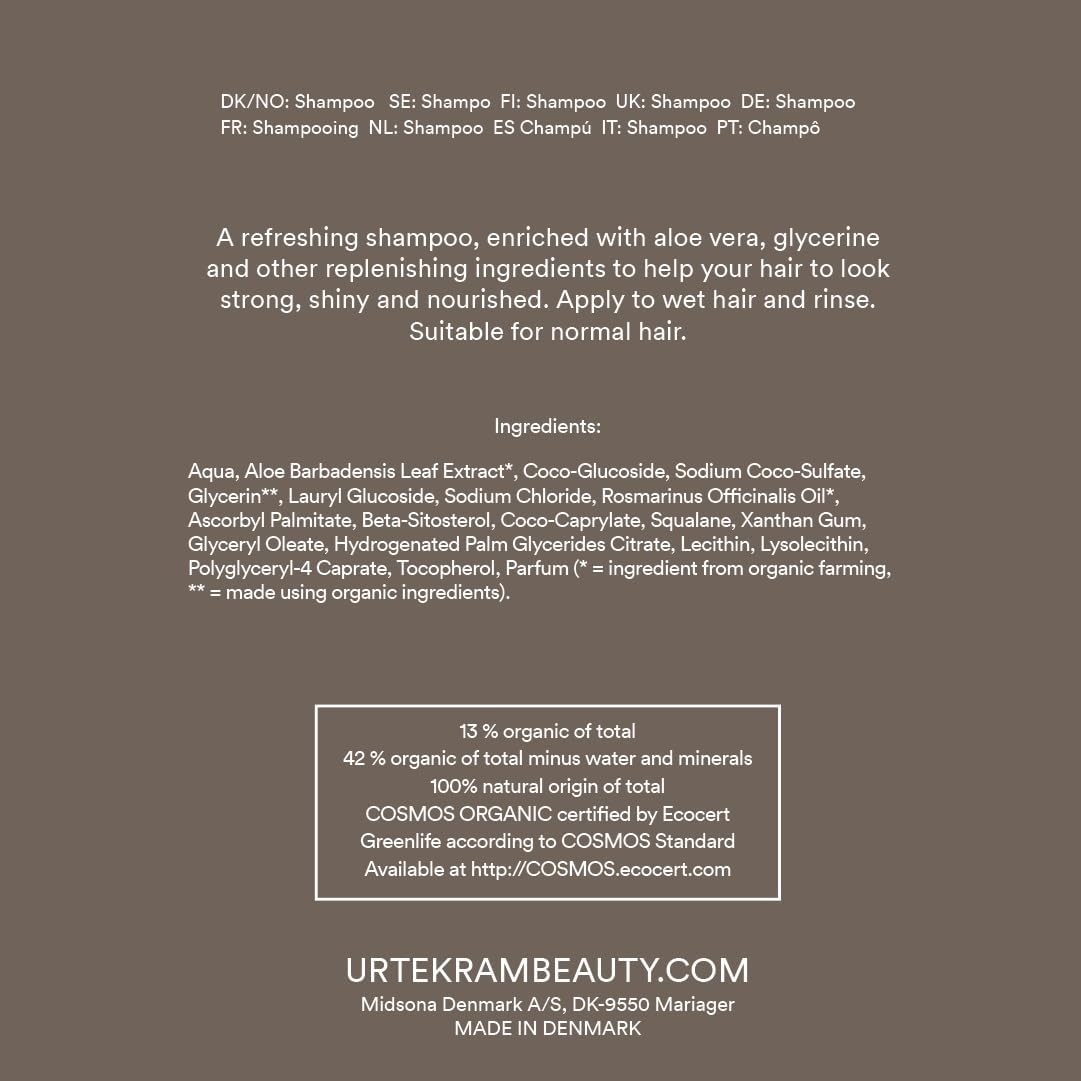 2er-Pack Rosmarin-Shampoo für feines Haar Urtekram 500 ml