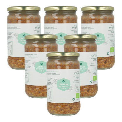 6er-Pack gekochte Linsen ECO Planeta Huerto 570 g