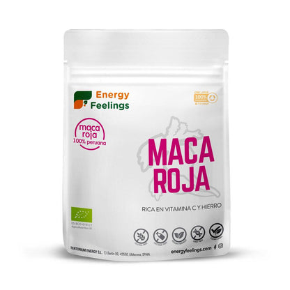Röd maca ekologiskt pulver Energy Feelings 500 g