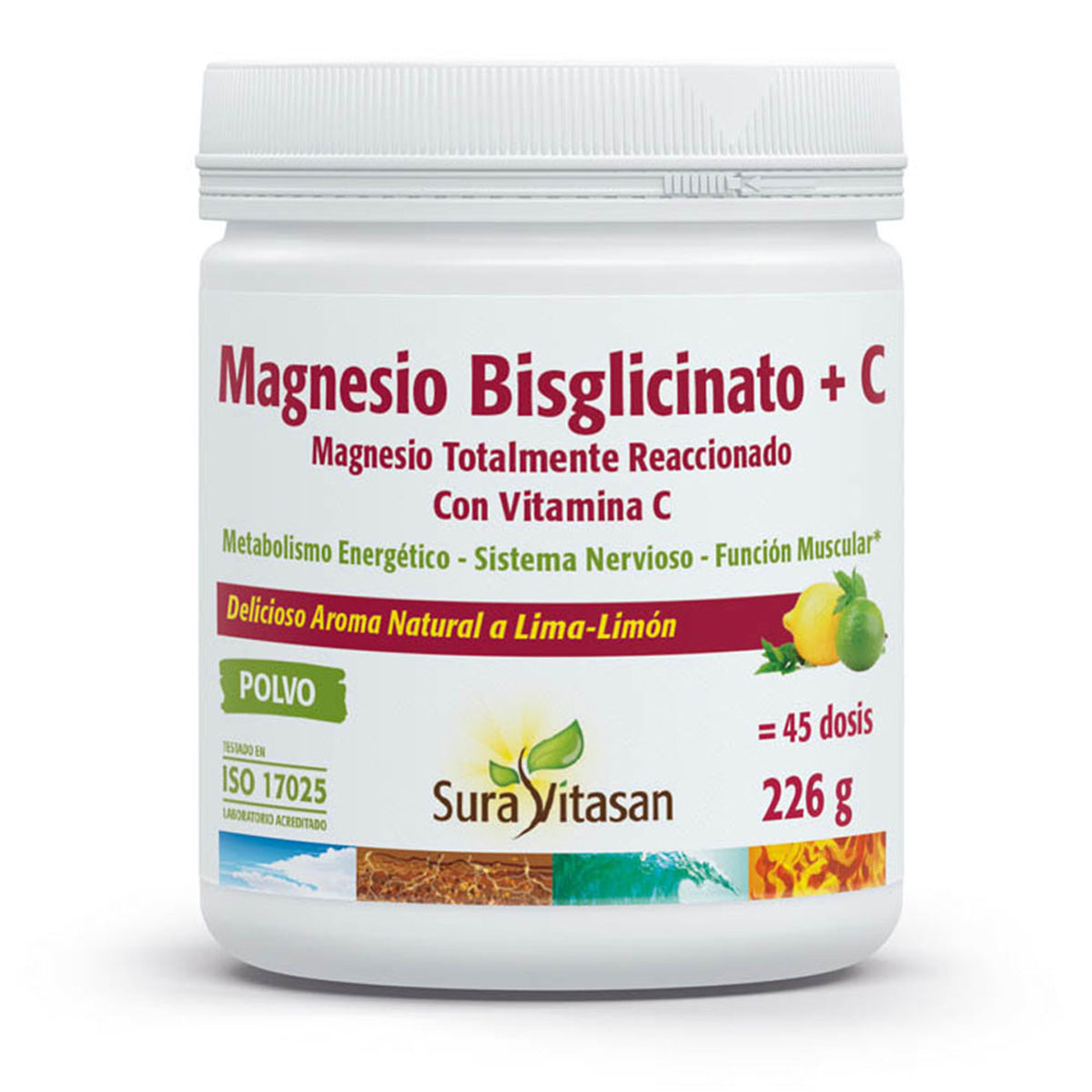 Bisglicynian magnezu + C, Sura Vitasan, 226 g
