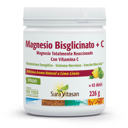 Bisglicynian magnezu + C, Sura Vitasan, 226 g