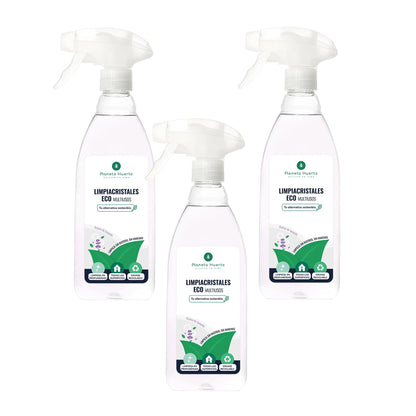 Pack 3xGlass Cleaner & Multipurpose Eco Planet Orchard 750ml