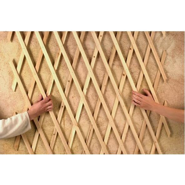Uitschuifbaar houten latwerk Trelliwood Nortene 0,5x1,50 m