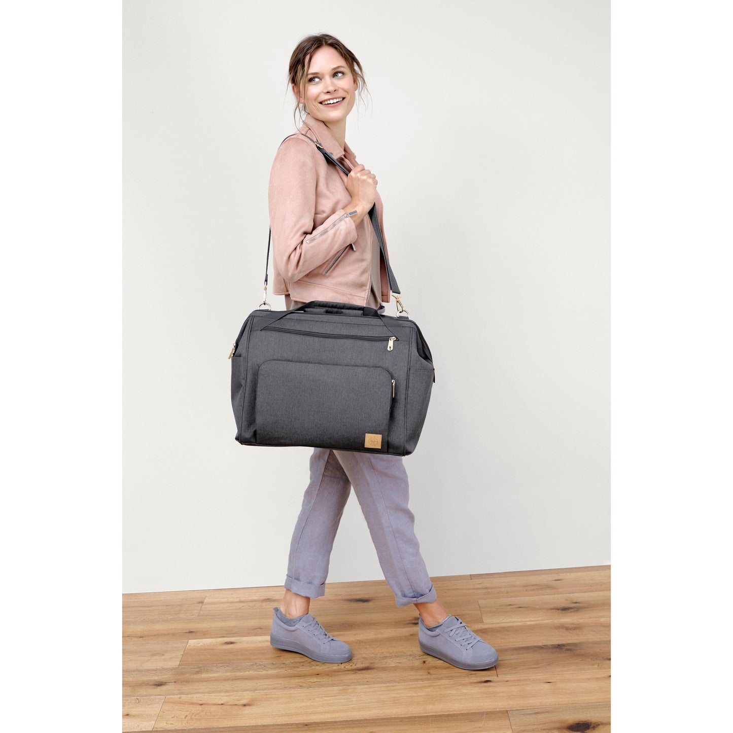 Wickeltasche Anthrazit Goldie Lässig