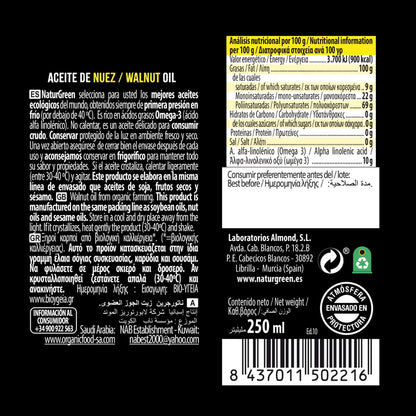 Huile de noix bio NaturGreen 250 ml