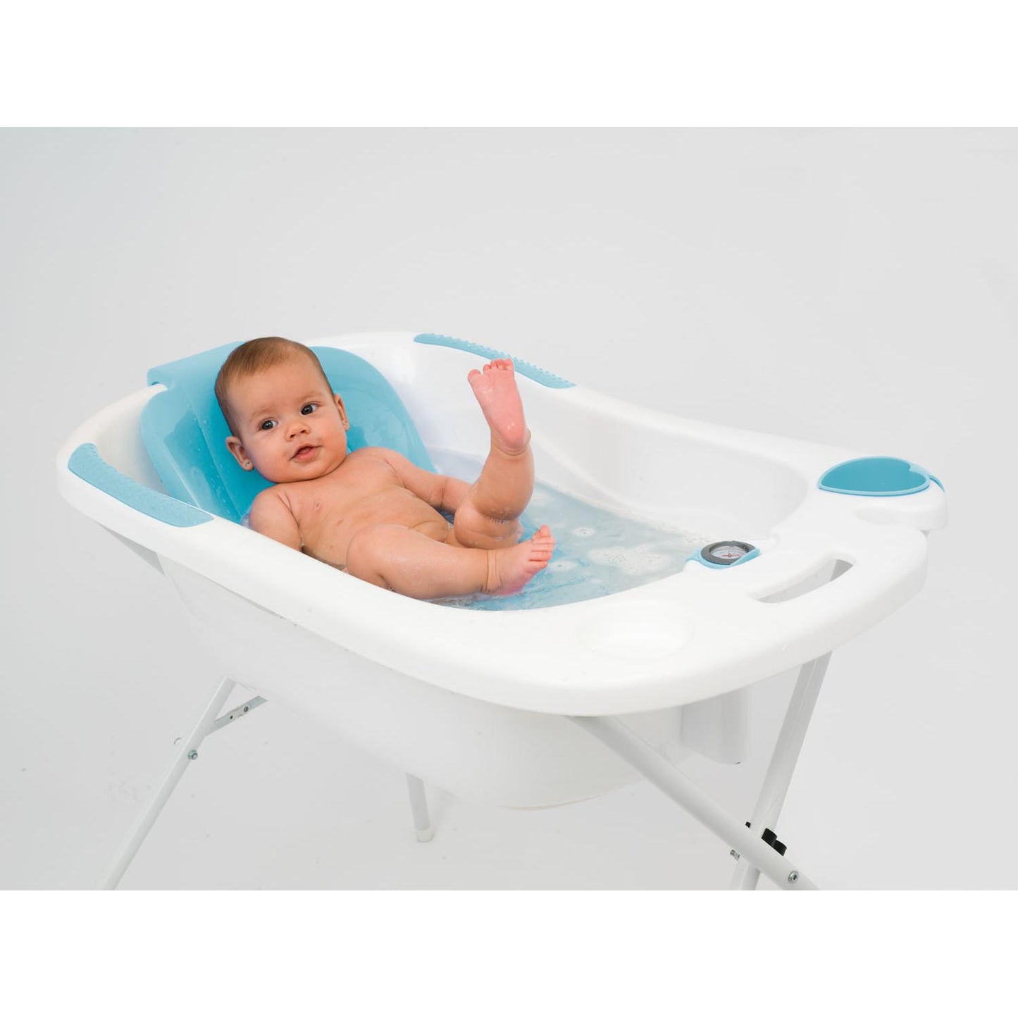Anatomische blaue Badewanne mit Halterung Olmitos