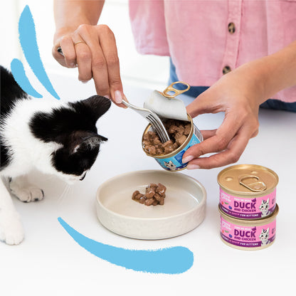 Edgard & Cooper wet cat food in sauce with duck and chicken pieces 85 g