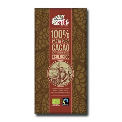 Pack 3x Pasta Pura 100% cacao en tableta Chocolates Solé 90 g