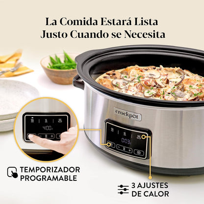 Crockpot Pentola elettrica a cottura lenta Sizzle & Stew 6,5 L CSC112X