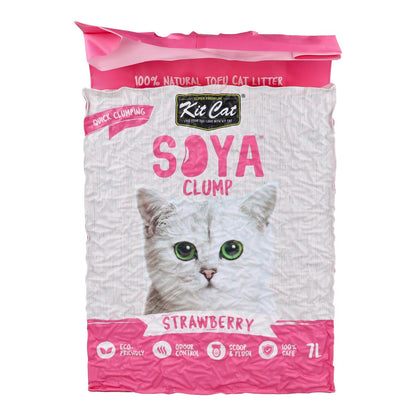 Kit Cat Arena Eco SoyaClump – Strawberry 7 l Katzenstreu